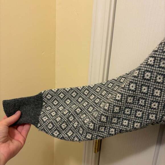 Vintage espirit Wool Cardigan Sweater with embroidery - Picture 3 of 6